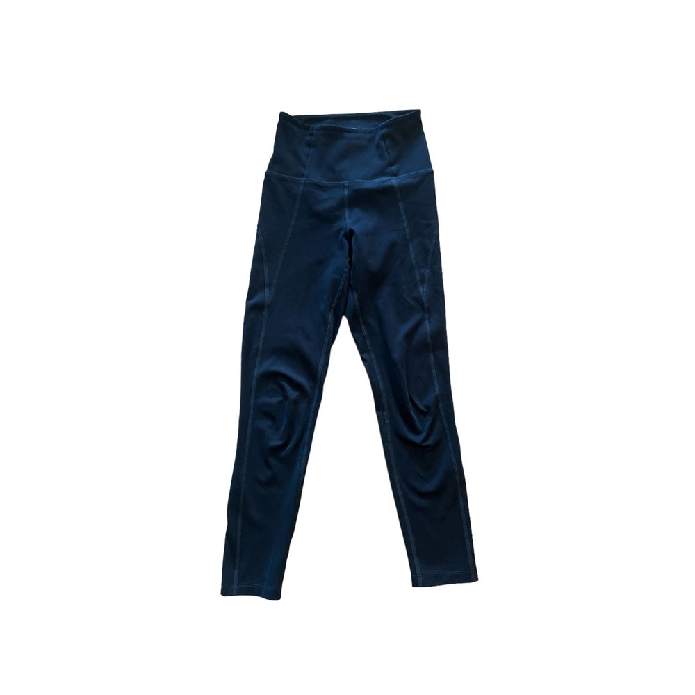 Women XXS Girlfriend Collective Navy Blue Skinny Leggings Pants Yoga High Rise